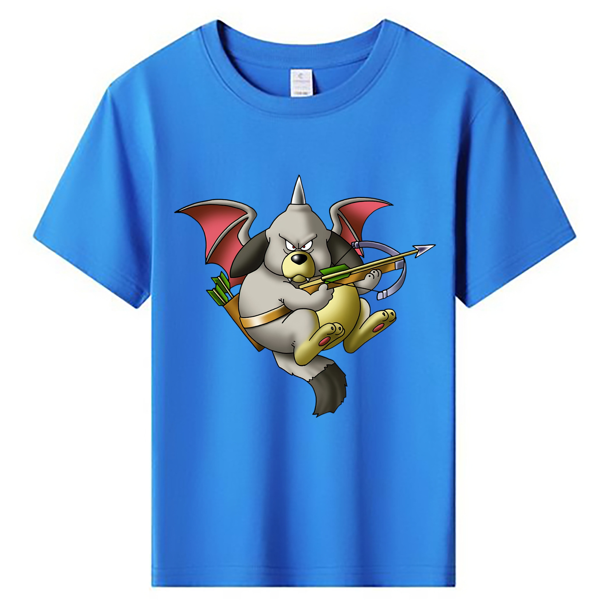 （画像用） ドラゴンクエスト Doragon Kuesuto Dragon Quest 綿100％キッズTシャツ（フロントプリント）